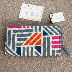 Vera Bradley Multicolor Geometric Quilted Wallet RFID
